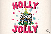 Colorful Glitter Holly Jolly Png, an Illustration by Craft Nest (Thumbnail 1 of 6)