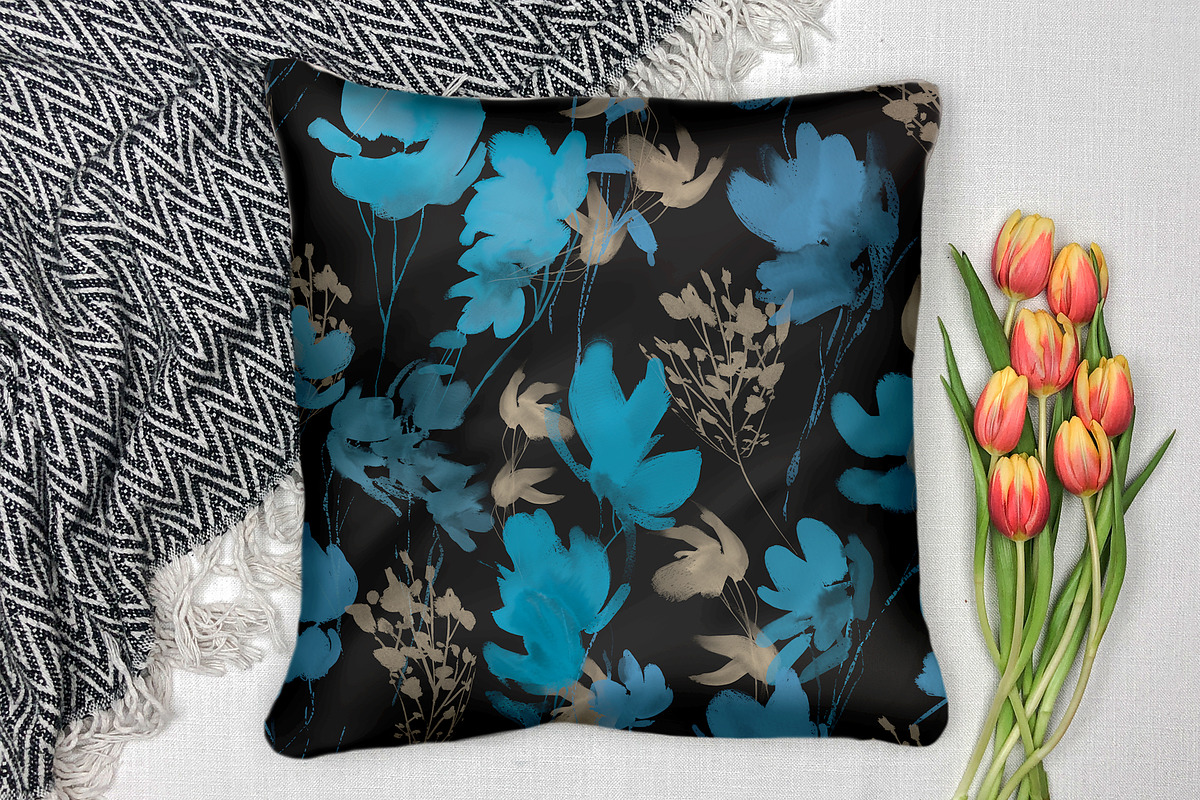 Watercolor Floral Pattern, a Pattern Graphic by MartinShop (Photo 8 of 10)