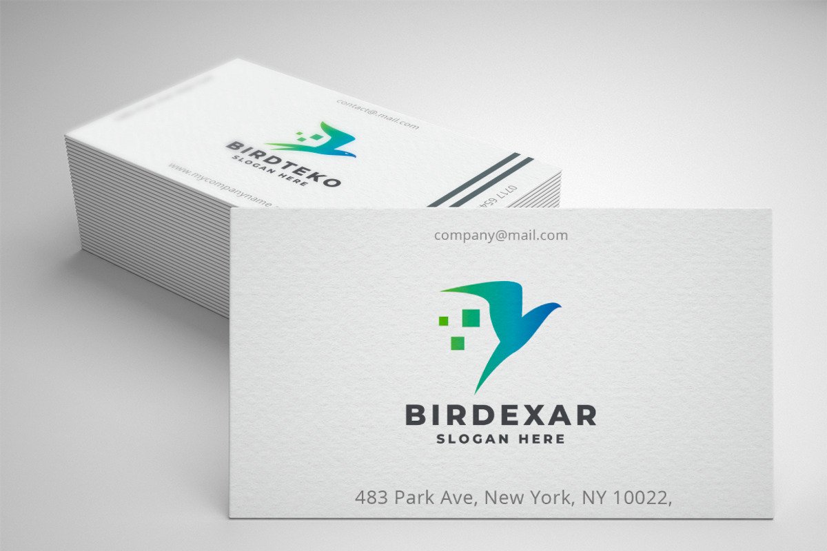 Abstract Digital Bird in Flight Logo, a Branding & Logo Template by Design_Planet (Photo 3 of 3)