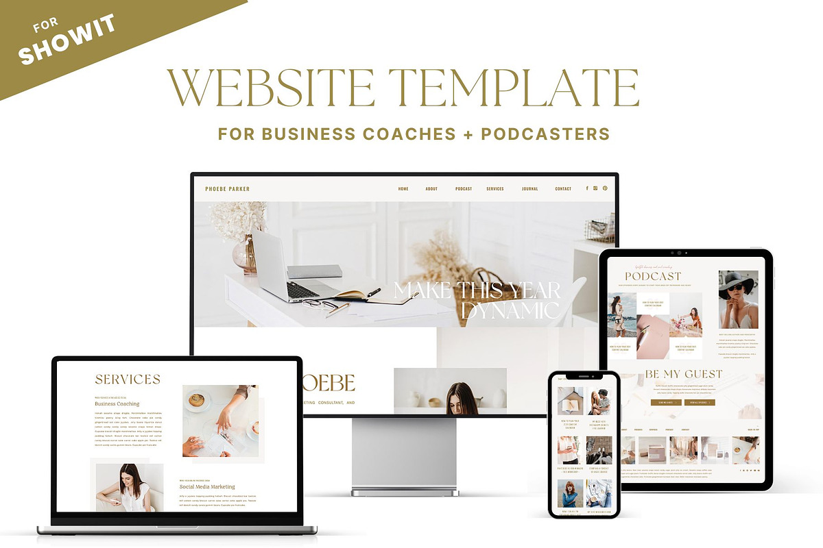 Showit Website Template: Phoebe, a Websites & App Template by Seaside Creative (Photo 1 of 9)