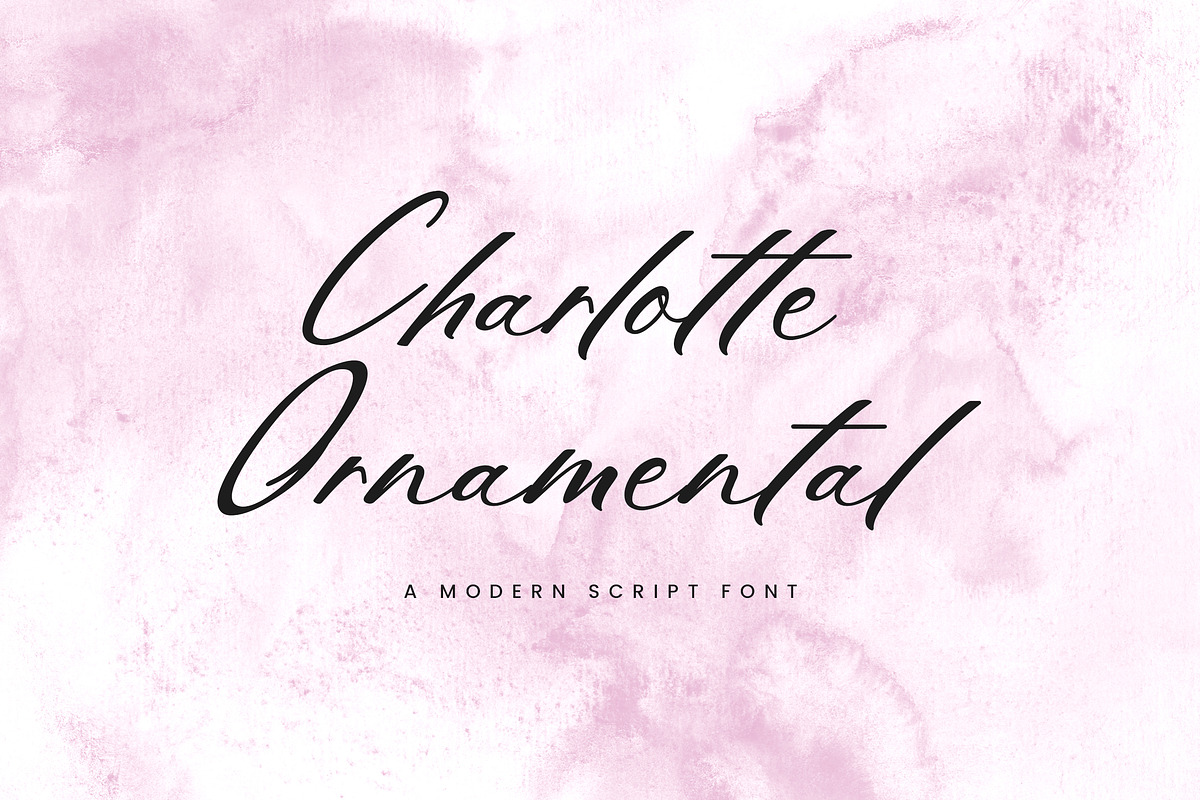 Charlotte Ornamental Calligraphy, a Handwritten Font by UICreative (Photo 1 of 12)