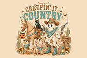 Western Cowboy Halloween Png Bundle, a Seasonal Illustration by Daisy Design (Thumbnail 3 of 8)