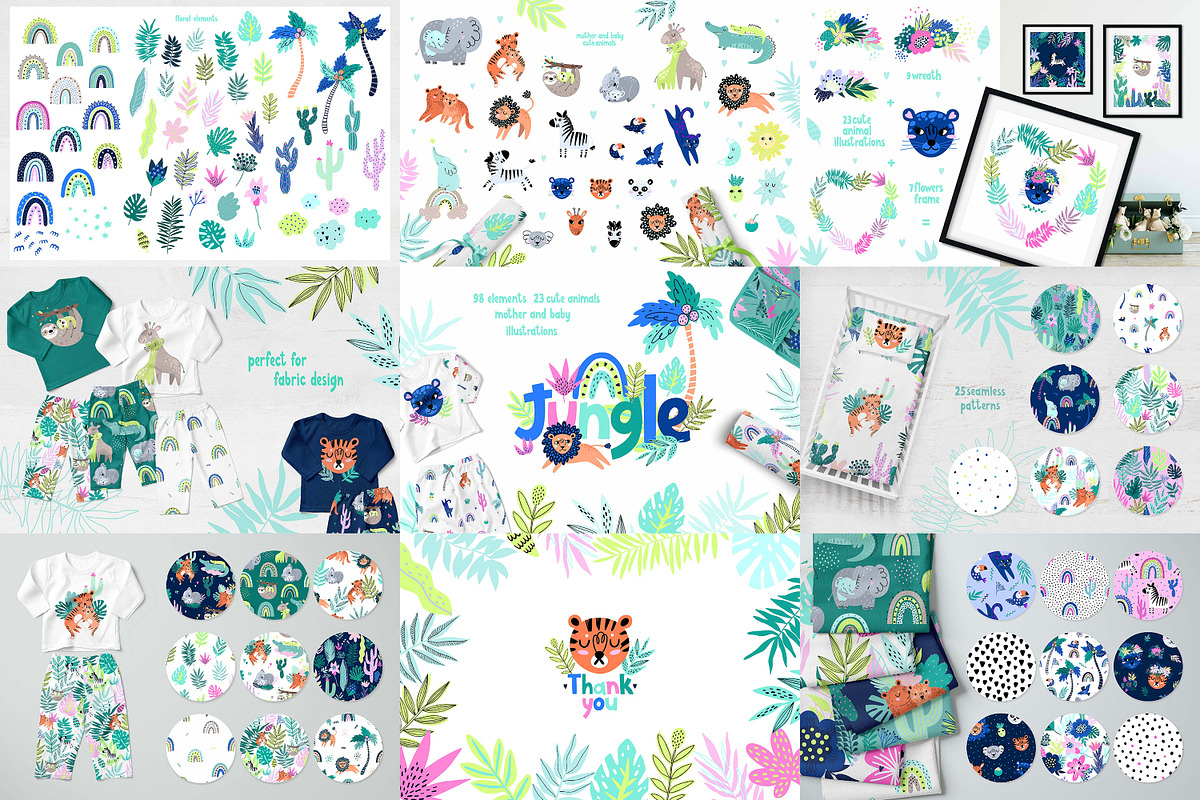 Whale shop bundle Baby animals, an Animal Illustration by OxanaTally (Photo 7 of 24)