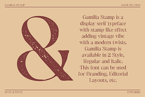 Gamilia Stamp