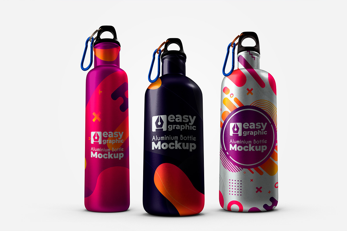 Aluminium Bottle Mockup, a Mockup by rogeriomarcos (Photo 3 of 7)