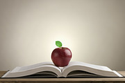 book with a red Apple, a School & Education Photo by Mamuka Gotsiridze (Thumbnail 1 of 2)