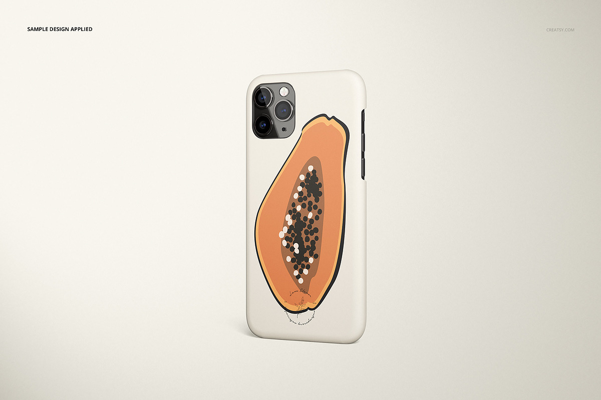 iPhone 11 Pro Matte Snap Case Mockup, an iPhone Mockup by creatsy5 (Photo 15 of 23)