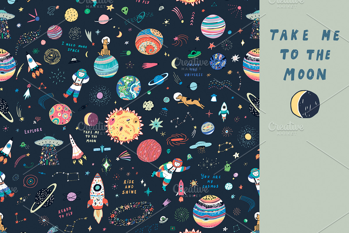 Take me to the Moon, a Decorative Illustration by GooseFrol (Photo 1 of 7)