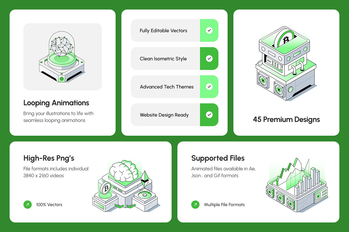 45 Animated Fintech Blockchain, a Technology Illustration by Brickclay (Photo 2 of 4)