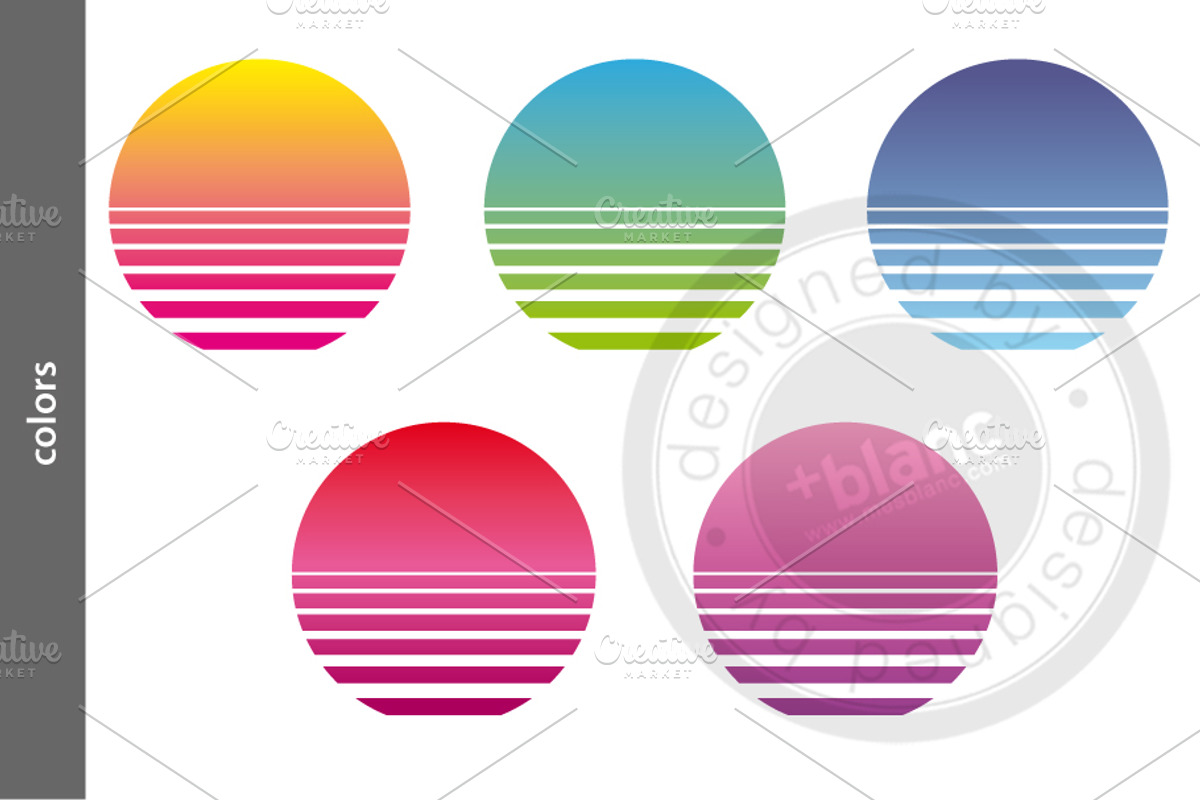 Retro Sunset, an Illustration by mesblanc (Photo 3 of 6)