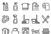 41 Daily Home Essentials Icons, an Outline Icon by adenpinkstore (Thumbnail 3 of 17)