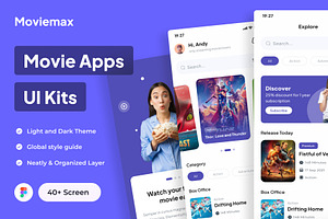 Moviemax - Movie Apps UI Kits
