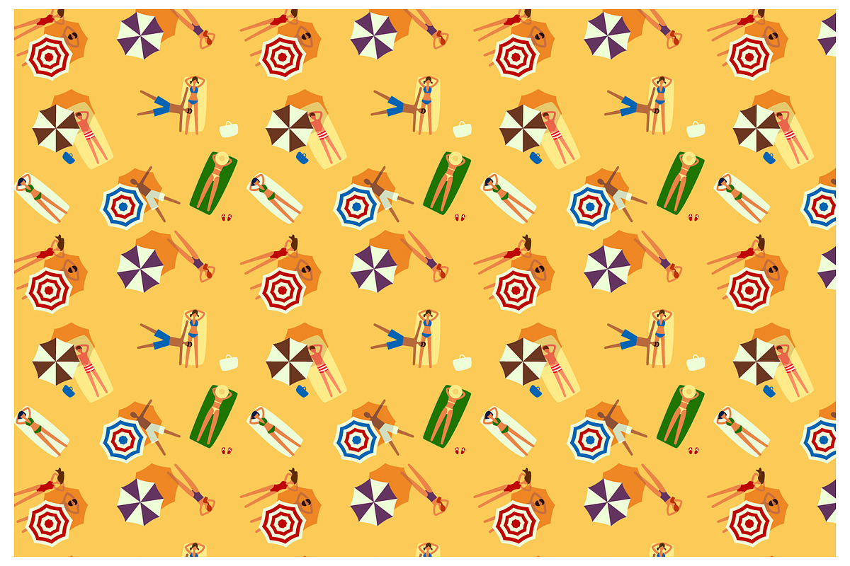 Sea Set (Patterns & Illustration), a Person Illustration by Minkina (Photo 3 of 4)