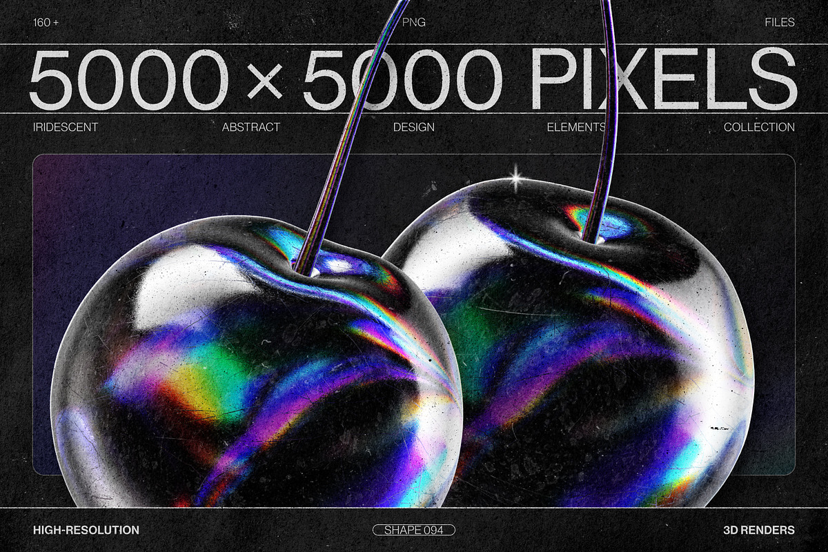 Chromatic Glass 3D Shapes Pack, an Object Graphic by Samolevsky (Photo 15 of 30)