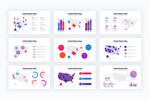 U.S. Maps Illustrator Infographics