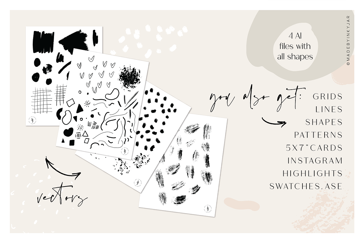 Abstract Art | Collection, an Object Illustration by Inky Jar Design Studio (Photo 6 of 8)