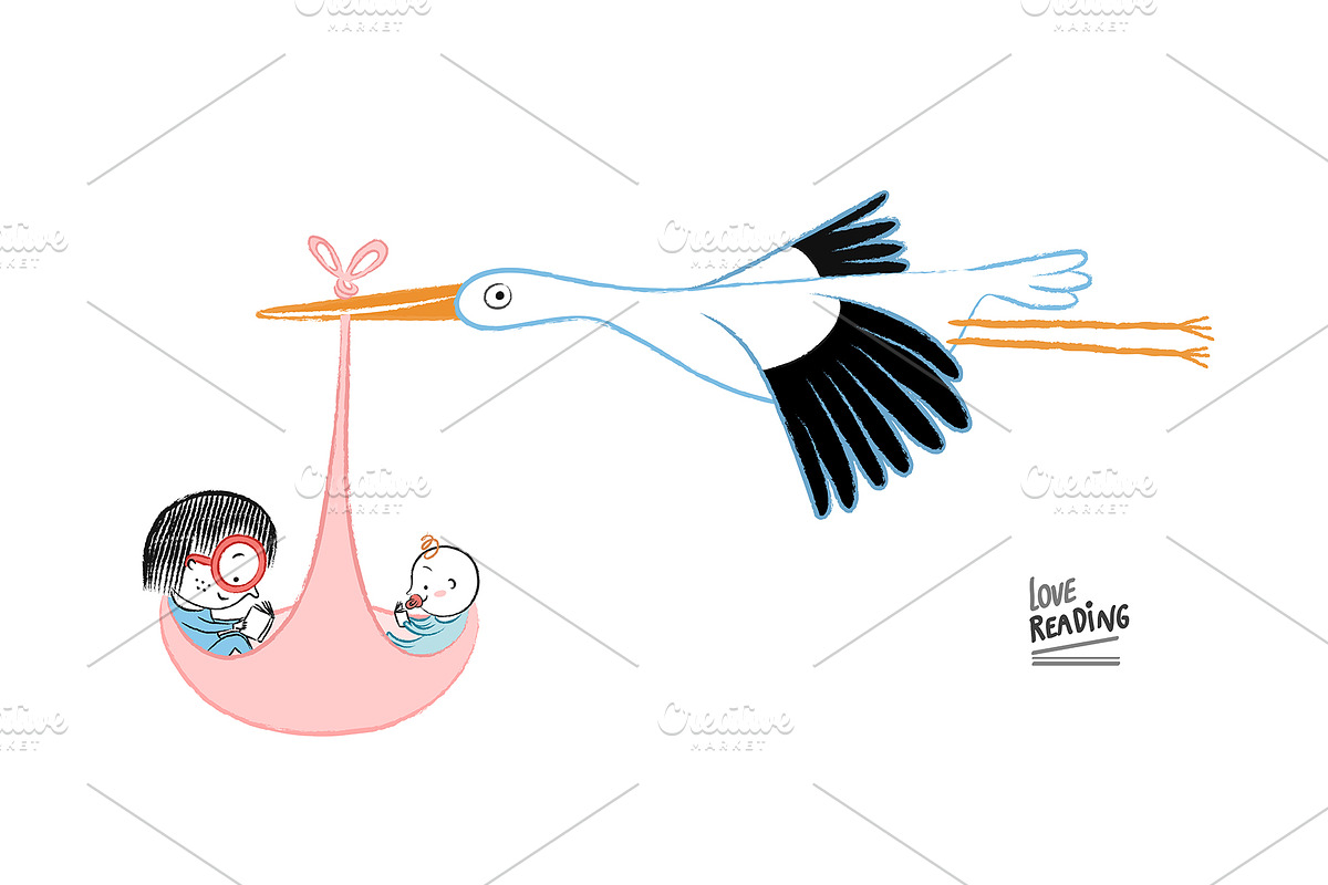 Little girl reading Collection 04, an Animal Illustration by Irene Loal (Photo 4 of 7)