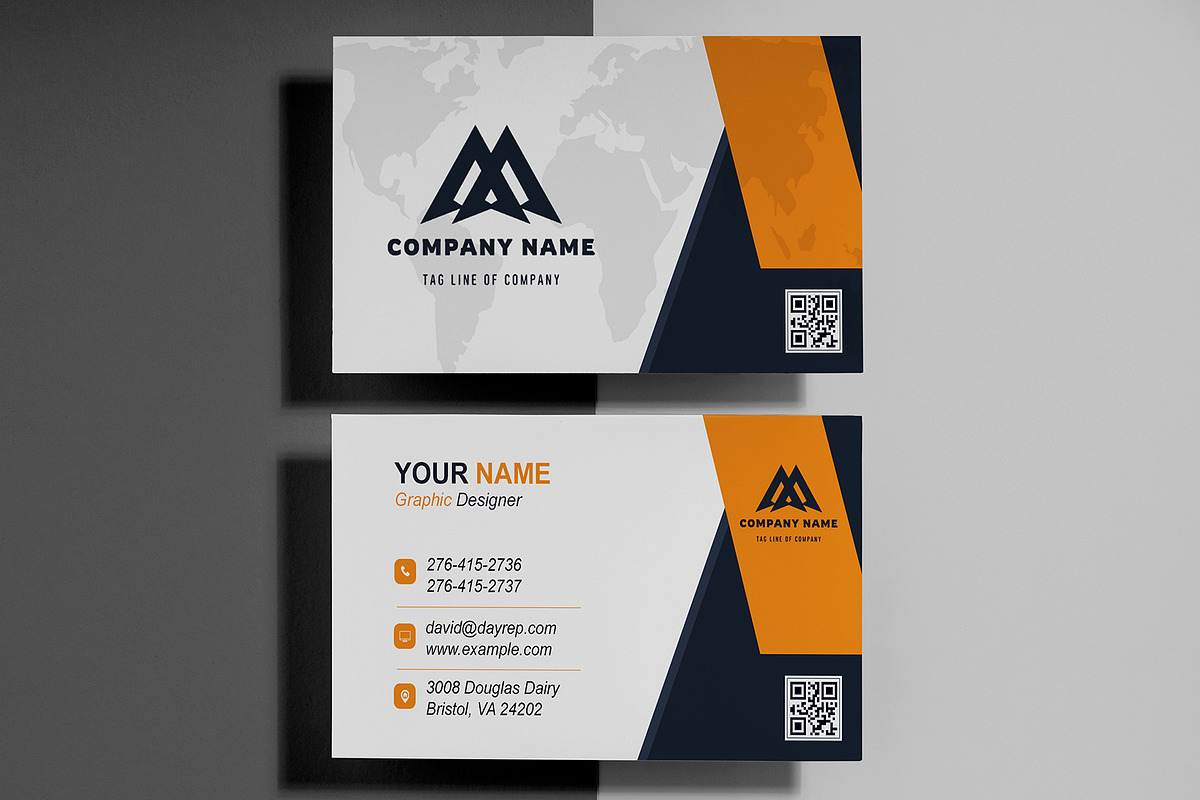 Modern PSD Business Card Template preview 2
