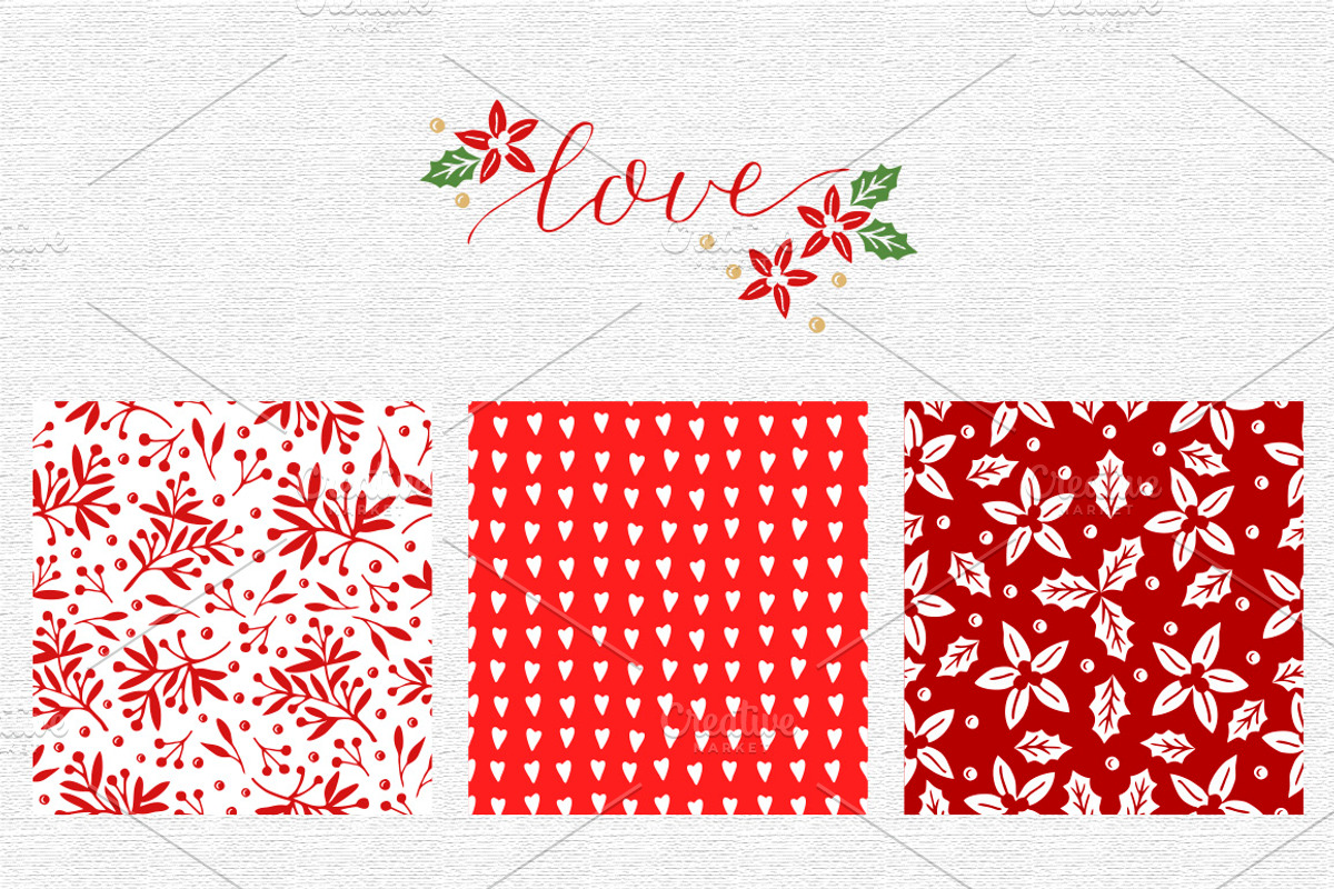 Holiday Patterns collection, a Pattern Graphic by Ola-la-la (Photo 6 of 12)