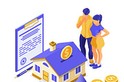 Sale Purchase Mortgage Real Estate, a Finance Illustration by TAlex (Thumbnail 5 of 6)