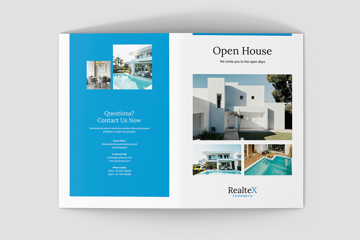 Realtex Real Estate Brochure Bifold, a Brochure Template by artbart (Photo 5 of 8)