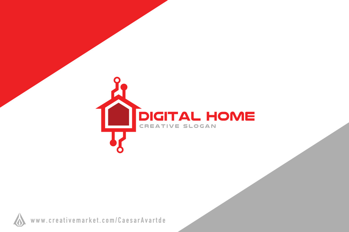 Digital Home Logo Template, a Branding & Logo Template by Avartde Creative (Photo 2 of 2)