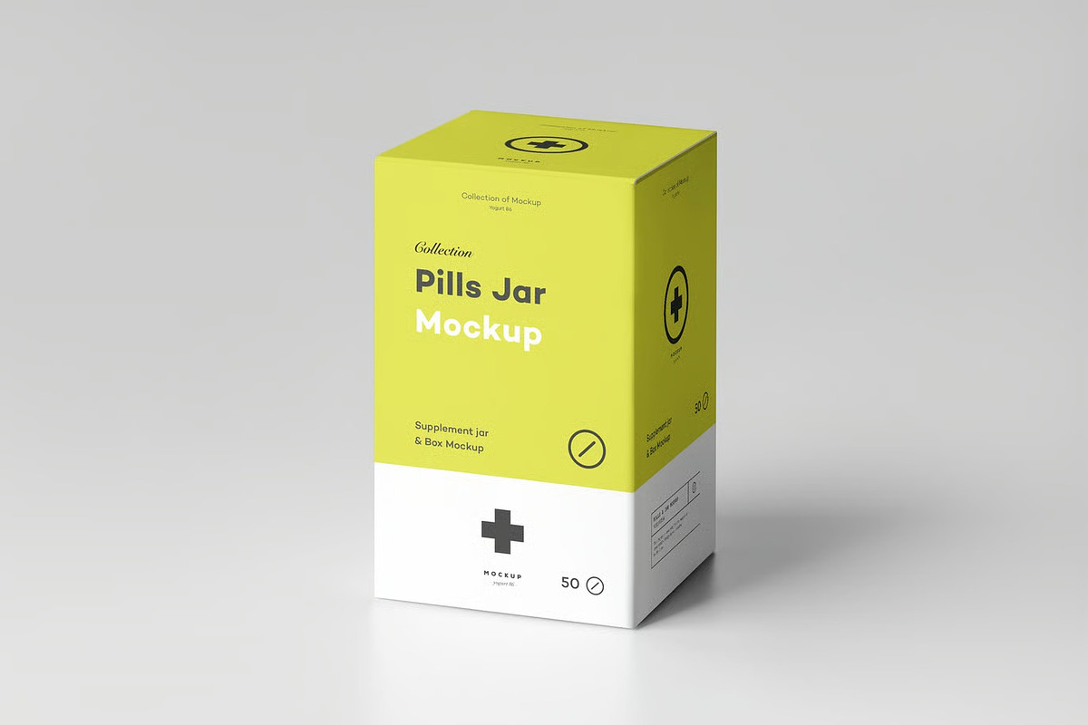 Pills Jar Mockup, a Packaging Mockup by zippypixelstudio (Photo 9 of 13)