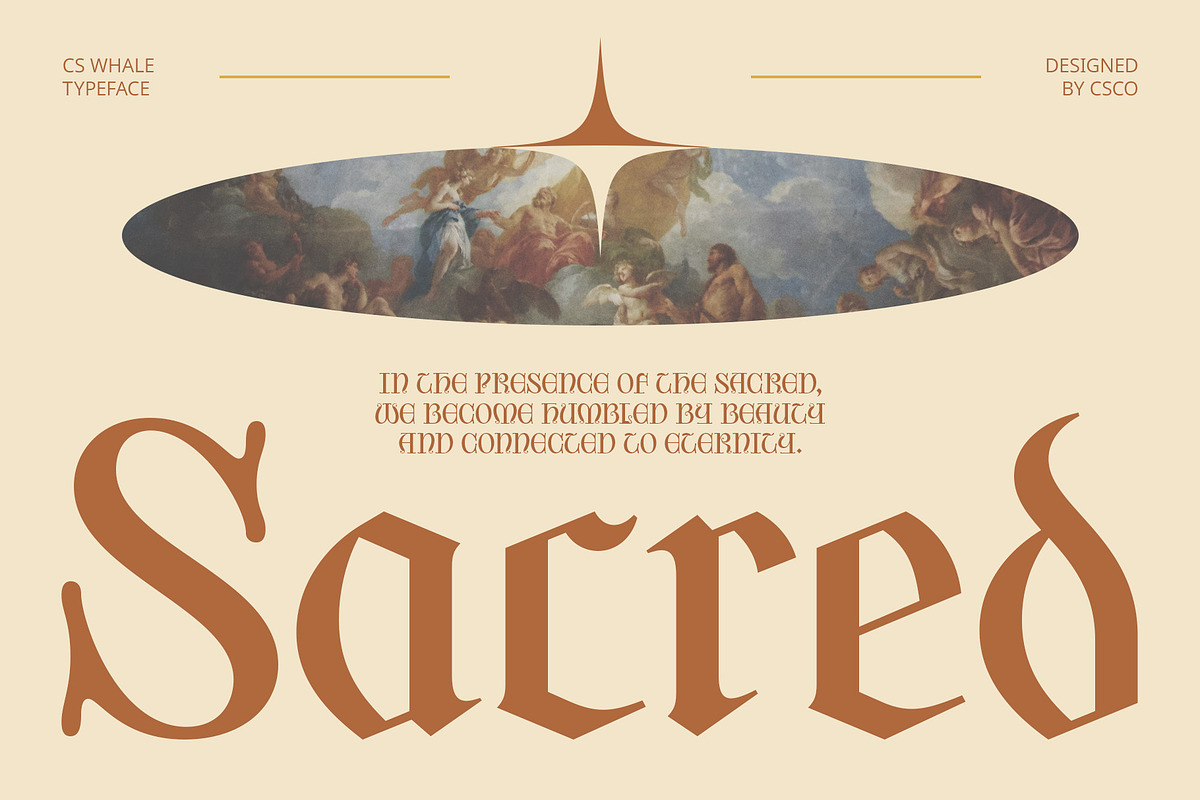 CS Whale – Gothic Uncial Font, a Blackletter Font by Craft Supply Co. (Photo 2 of 8)