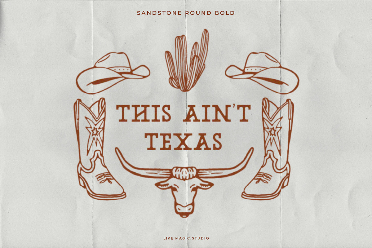 Sandstone - A Western Slab Serif, a Slab Serif Font by Like Magic Studio (Photo 5 of 5)