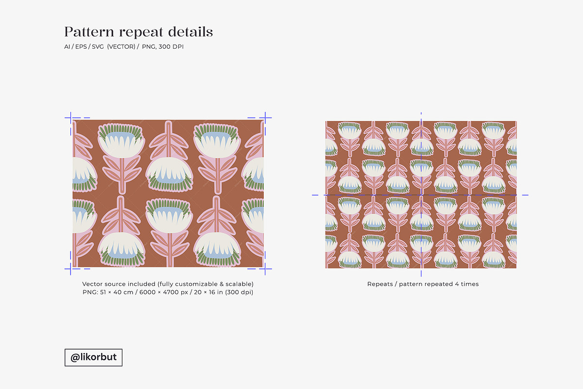 Fringe Bold Abstract Flower Pattern, a Pattern Graphic by likorbut (Photo 4 of 11)