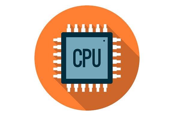 Processor Icon Flat