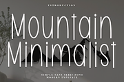 Mountain Minimalist, a Sans Serif Font by FreshTypeINK (Thumbnail 1 of 7)