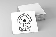 12 Cute Dog Wearing Jacket Coat, an Animal Illustration by jongcreative (Thumbnail 5 of 6)