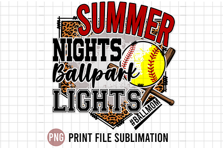 Summer Nights Ballpark Lights, an Object Graphic by Yoweslah