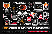 26 Car Racing Badges & Stickers, an Object Graphic by Parisa-Artstudio (Thumbnail 1 of 4)