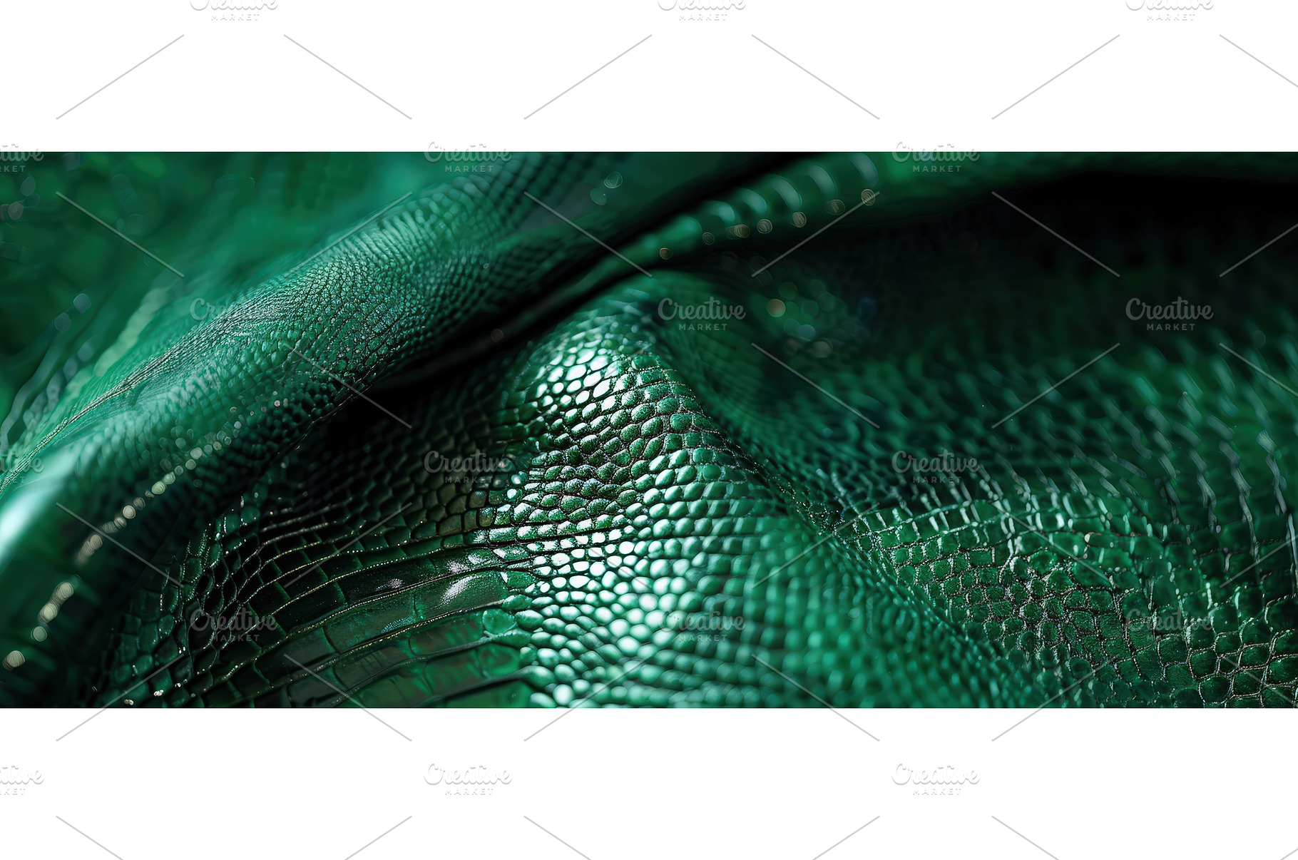 Green Snake Skin Texture Close-Up, an Animal Photo by piter.goskov