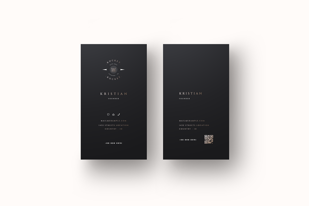 Roman - Exclusive Business Cards, a Business Card Template by Ctrl space studio (Photo 4 of 9)