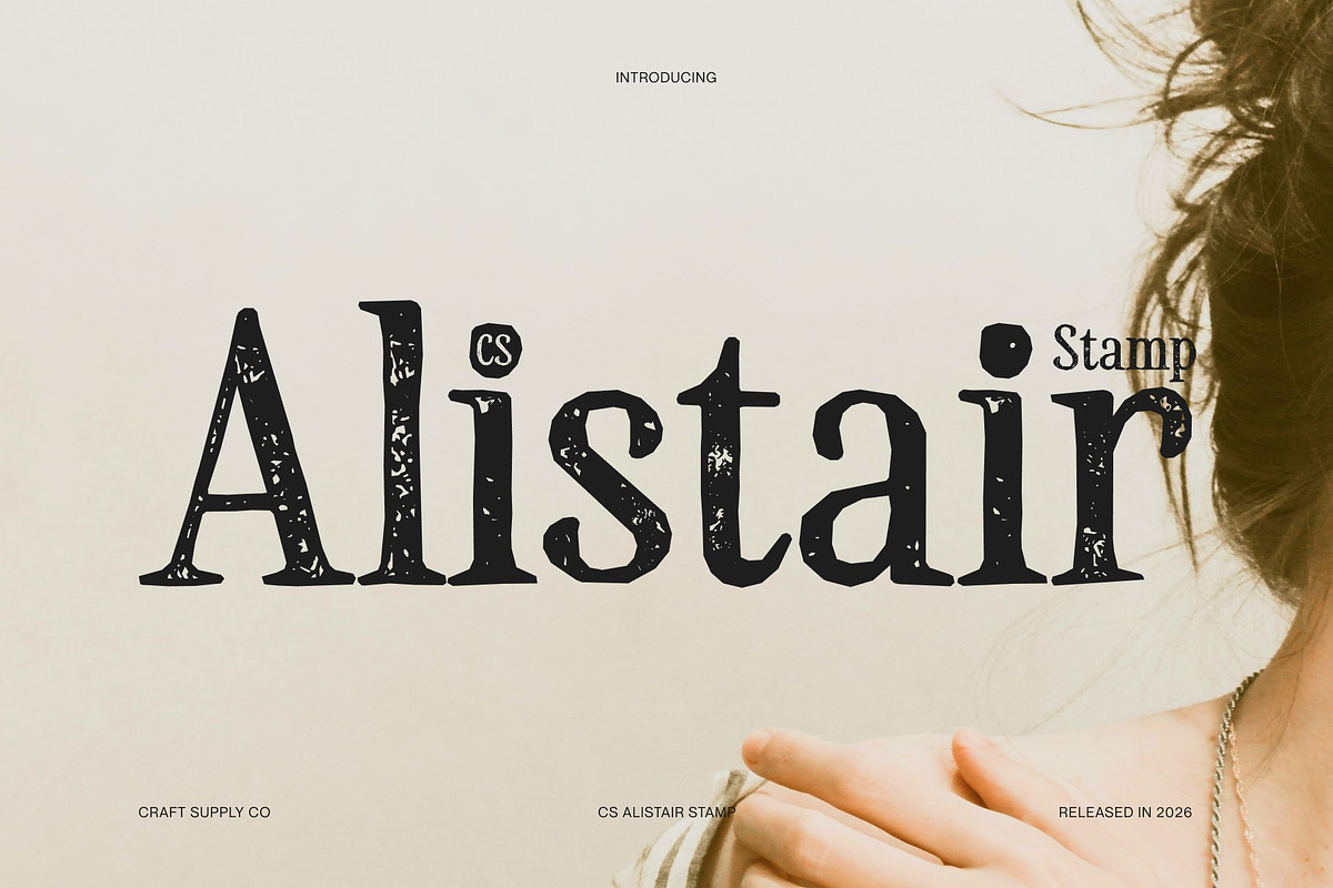 CS Alistair Stamp, a Serif Font by Craft Supply Co. (Photo 1 of 8)