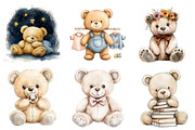 Watercolor Beige Teddy Bear Nursery, an Illustration by Watercolor design (Thumbnail 5 of 5)