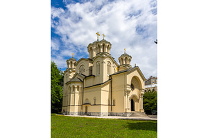 Serbian Orthodox church in Ljubljana, Slovenia, an Architecture Photo by Leonid Andronov