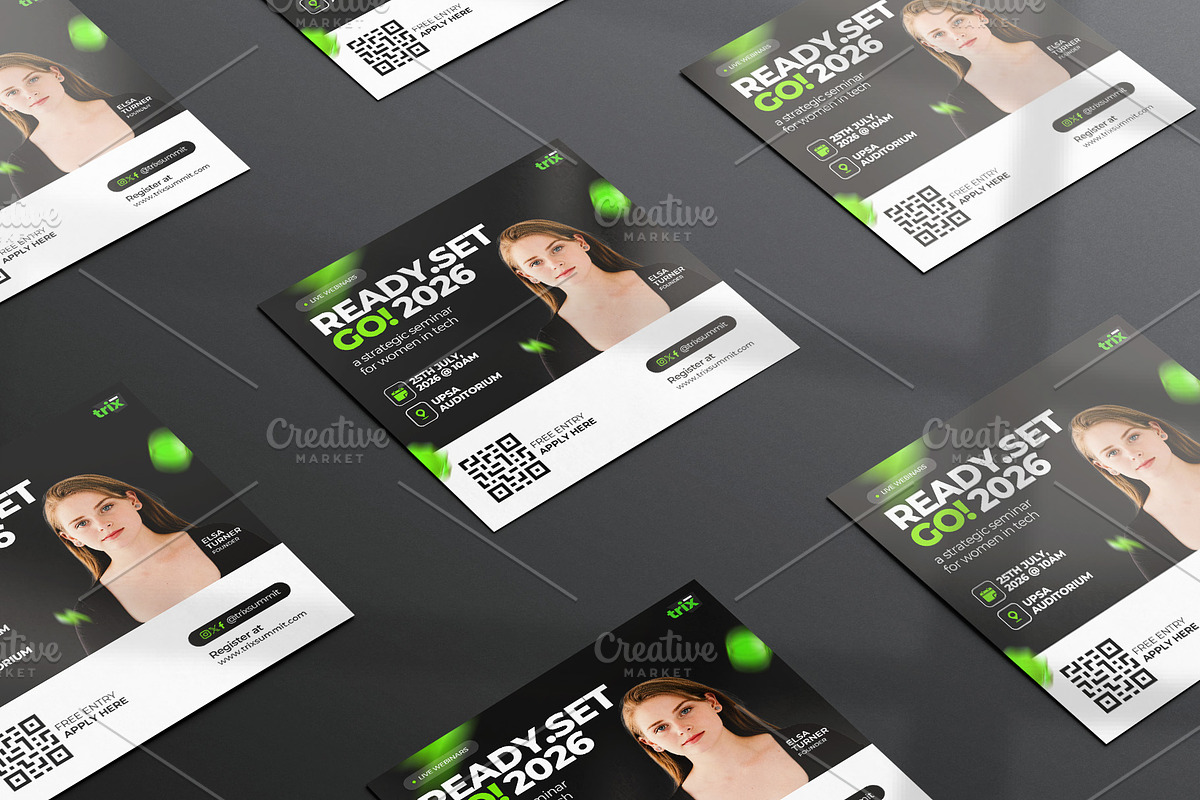 Seminar Digital Flyer | Canva & PSD, a Social Media Template by Vintage Impressions (Photo 4 of 6)