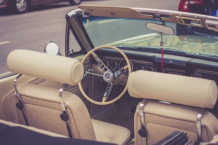 Classic Red Car Interior preview 6