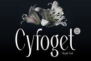 Cyfoget - Elegant Serif Font, a Serif Font by QR Design Studio (Thumbnail 1 of 11)