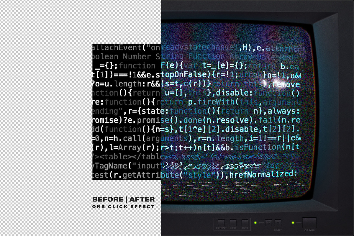 VHS Machine - Retro Monitor Effect, a Layer Style Add-On by bangingjoints (Photo 2 of 7)