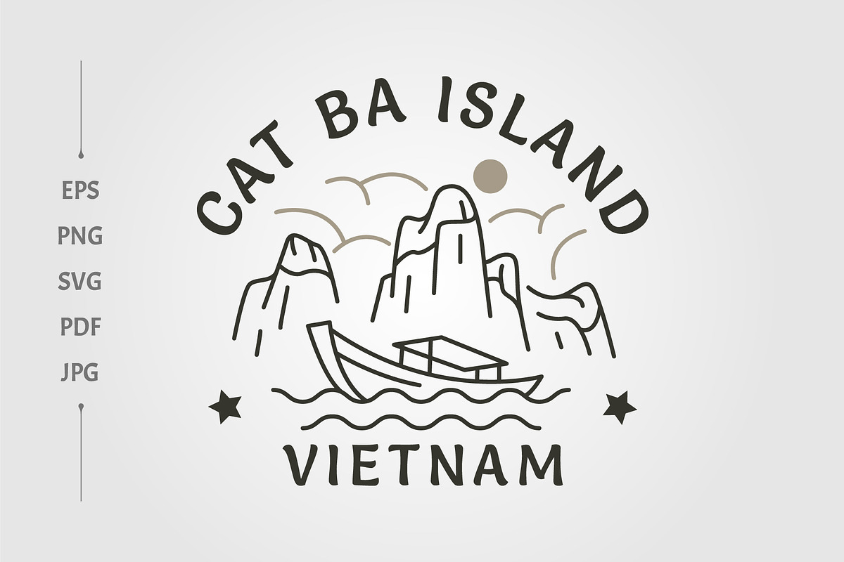 cat ba island national park logo, a Branding & Logo Template by lawoel