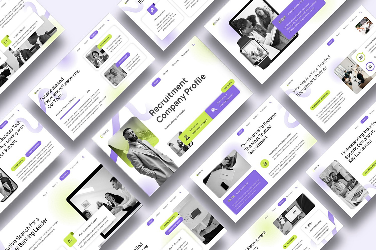 Recruitment Company Profile, a Presentation Template by BumbleGraph Studio (Photo 4 of 5)