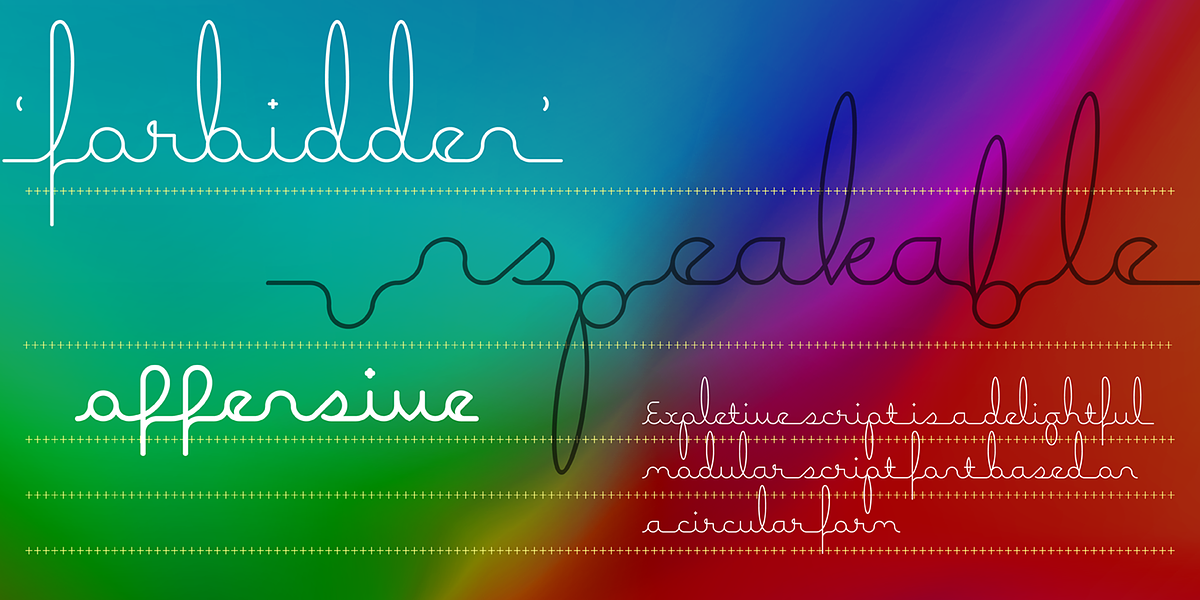 Expletive Script, a Script Font by Barnbrook Fonts (Photo 3 of 5)