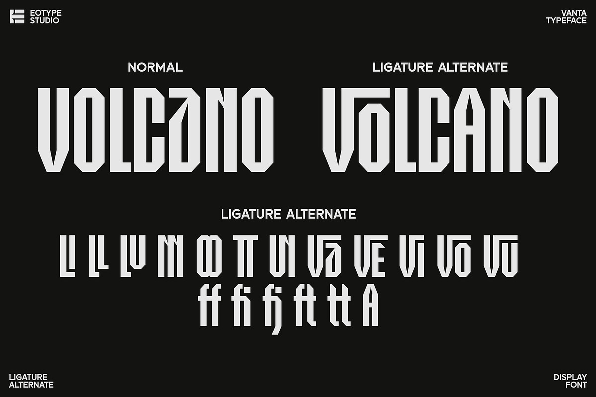 Vanta Typeface, a Sans Serif Font by Eotype Studio (Photo 9 of 10)
