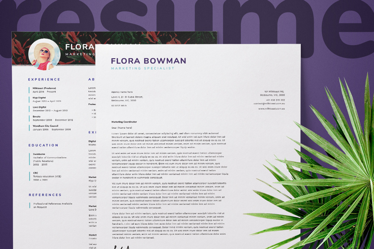 Resume/CV and Cover Letter, a Resume Template by Milktoast (Photo 4 of 4)