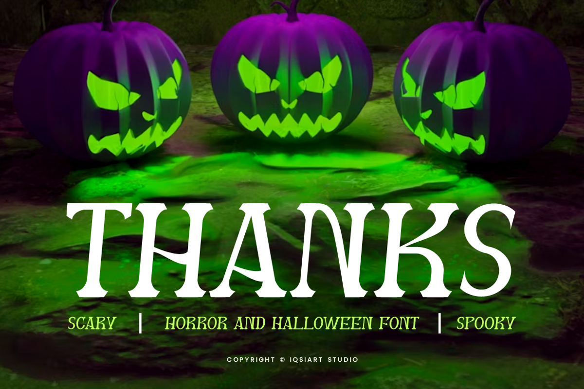 Wozem - Halloween Horror Font, a Serif Font by Iqsiart Studio (Photo 7 of 7)